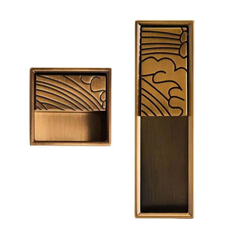 Cabinet Harware % Chinese Wave Recessed Pull Handle