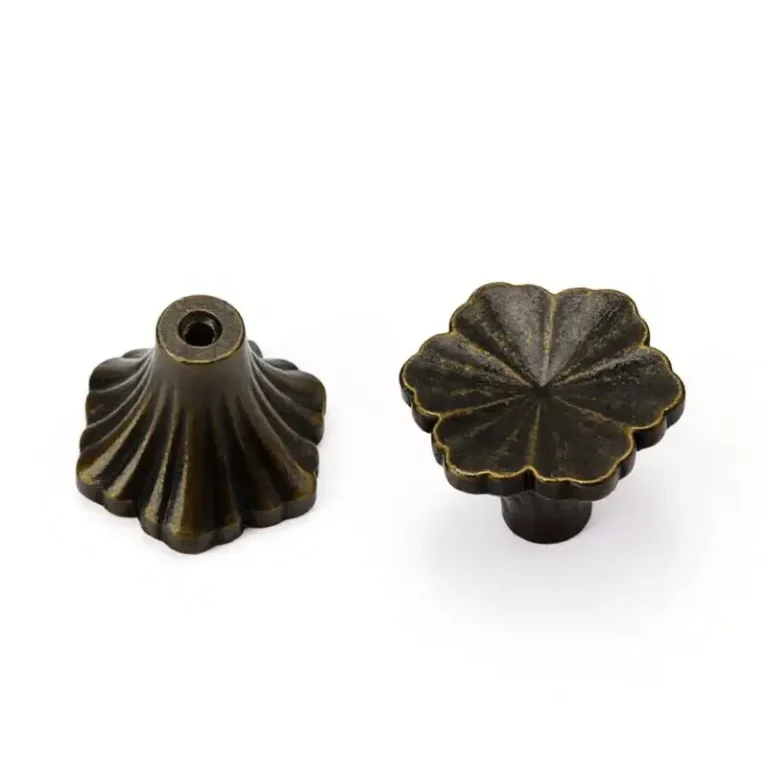 Cabinet Harware % Flower Shape Brass Cabinet Knob